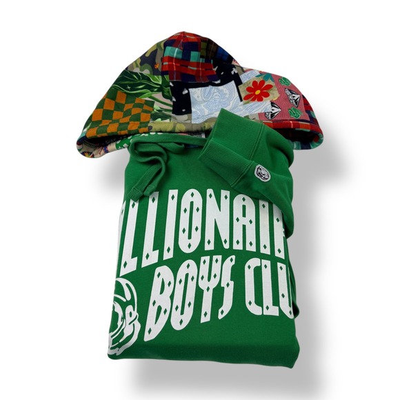 Billionaire Boys Club Other - Billionaire Boys Club Green Astronaut Patchwork Hoodie Men's Size XXL